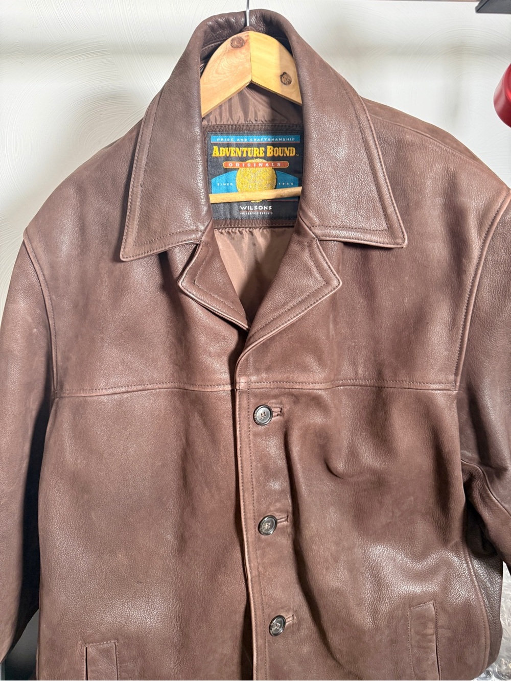 adventure bound leather jacket sz xL